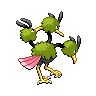 Dodrio shiny back-facing sprite from Pokémon Black 2