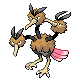 Dodrio front-facing sprite from Pokémon Diamond