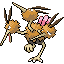 Dodrio front-facing sprite from Pokémon FireRed