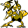 Dodrio shiny front-facing sprite from Pokémon Gold