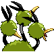 Dodrio shiny back-facing sprite from Pokémon HeartGold
