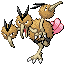 Dodrio front-facing sprite from Pokémon Ruby