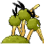 Dodrio shiny back-facing sprite from Pokémon Ruby