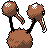 Doduo back-facing sprite from Pokémon Crystal