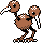 Doduo front-facing sprite from Pokémon Crystal