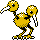 Doduo shiny front-facing sprite from Pokémon Crystal