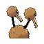 Doduo back-facing sprite from Pokémon FireRed