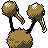 Doduo back-facing sprite from Pokémon Silver