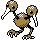 Doduo front-facing sprite from Pokémon Silver