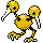 Doduo shiny front-facing sprite from Pokémon Silver