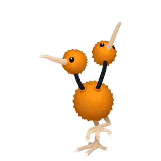 Doduo front-facing sprite from Pokémon Violet