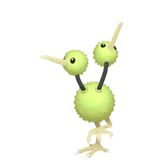 Doduo shiny front-facing sprite from Pokémon Violet