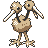 Doduo front-facing sprite from Pokémon Yellow