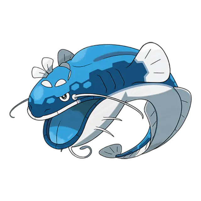 Dondozo, the Big Catfish Pokémon — Water-type Pokémon official artwork