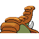 Donphan shiny back-facing sprite from Pokémon Pearl