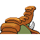 Donphan shiny back-facing sprite from Pokémon Platinum