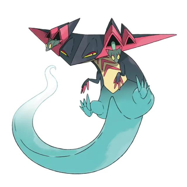 Dragapult, the Stealth Pokémon — Dragon/Ghost-type Pokémon official artwork