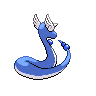 Dragonair back-facing sprite from Pokémon White 2