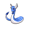 Dragonair front-facing sprite from Pokémon Black