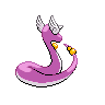 Dragonair shiny back-facing sprite from Pokémon Black