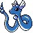 Dragonair front-facing sprite from Pokémon Crystal