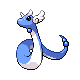 Dragonair front-facing sprite from Pokémon Diamond