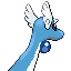 Dragonair back-facing sprite from Pokémon FireRed