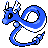 Dragonair front-facing sprite from Pokémon Gold