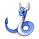 Dragonair front-facing sprite from Pokémon SoulSilver
