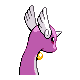 Dragonair shiny back-facing sprite from Pokémon SoulSilver