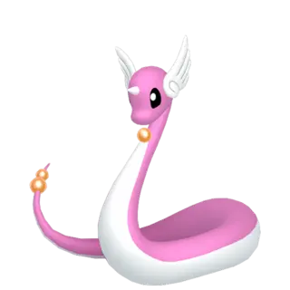 Dragonair shiny front-facing sprite from Pokémon Shield