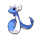 Dragonair front-facing sprite from Pokémon Platinum