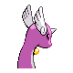 Dragonair shiny back-facing sprite from Pokémon Platinum
