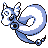Dragonair front-facing sprite from Pokémon Blue