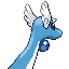 Dragonair back-facing sprite from Pokémon Sapphire
