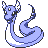 Dragonair front-facing sprite from Pokémon Yellow