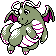 Dragonite shiny front-facing sprite from Pokémon Crystal