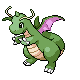Dragonite shiny front-facing sprite from Pokémon Diamond