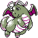 Dragonite shiny front-facing sprite from Pokémon Silver