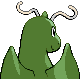 Dragonite shiny back-facing sprite from Pokémon HeartGold