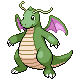 Dragonite shiny front-facing sprite from Pokémon HeartGold