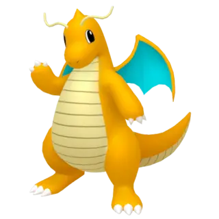 Dragonite front-facing sprite from Pokémon Brilliant Diamond