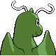 Dragonite shiny back-facing sprite from Pokémon Platinum