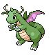 Dragonite shiny front-facing sprite from Pokémon Platinum