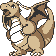 Dragonite front-facing sprite from Pokémon Yellow