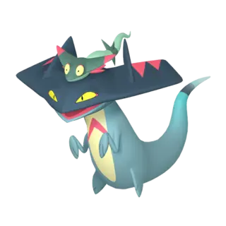 Drakloak front-facing sprite from Pokémon Sword