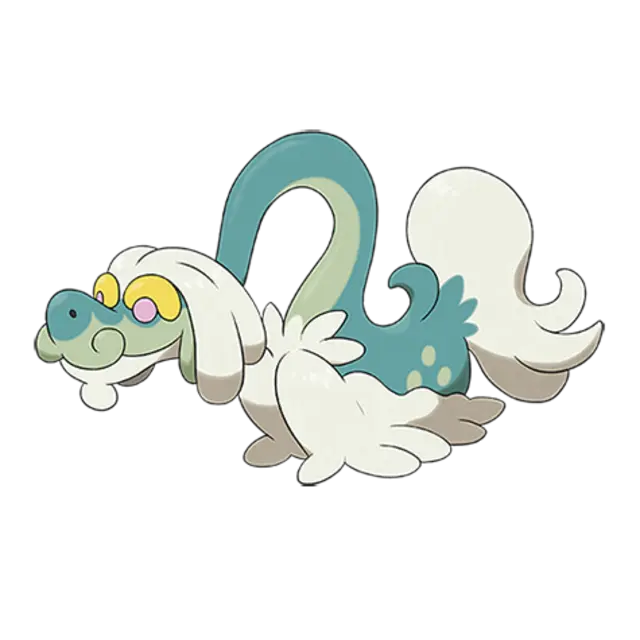 Drampa, the Placid Pokémon — Normal/Dragon-type Pokémon official artwork