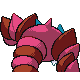 Drapion shiny back-facing sprite from Pokémon Diamond