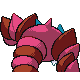 Drapion shiny back-facing sprite from Pokémon HeartGold