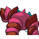 Drapion shiny back-facing sprite from Pokémon Platinum